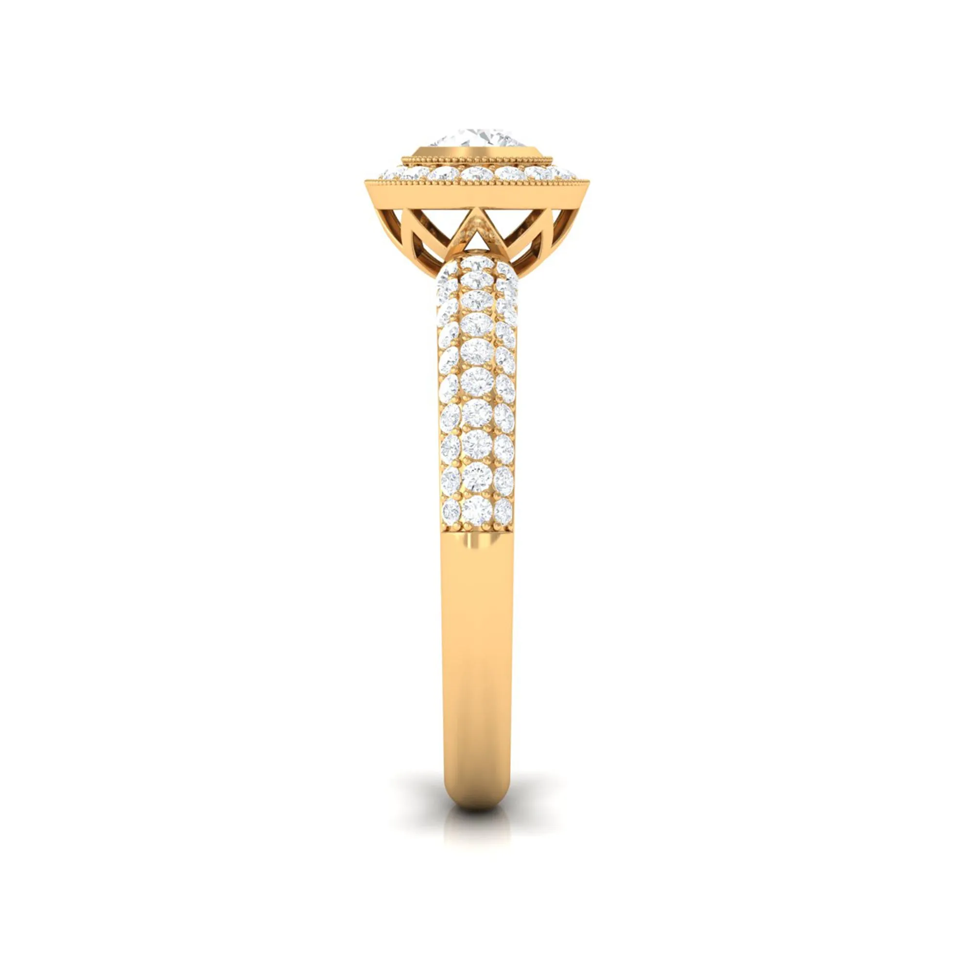 0.75 CT Vintage Inspired Diamond Engagement Ring