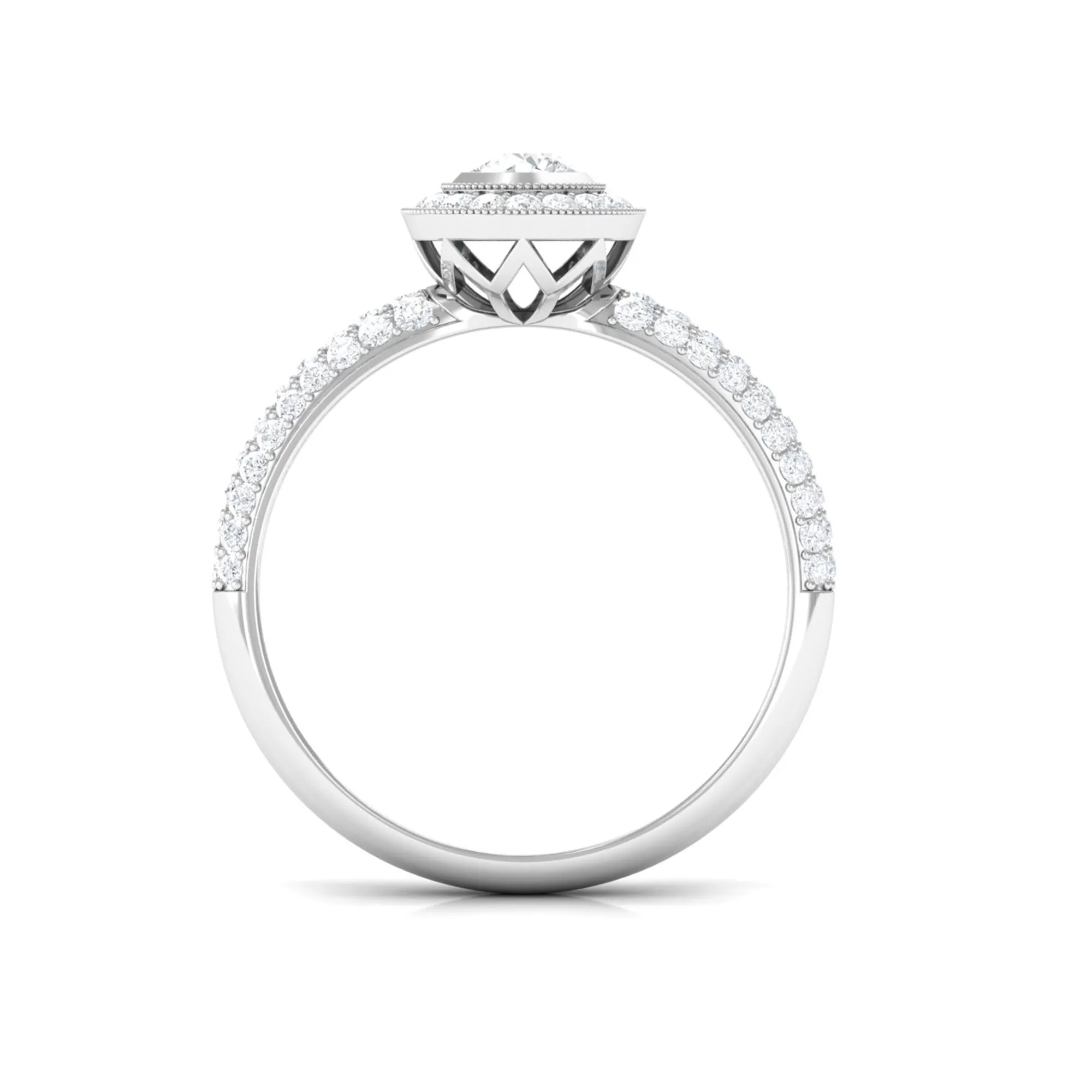 0.75 CT Vintage Inspired Diamond Engagement Ring