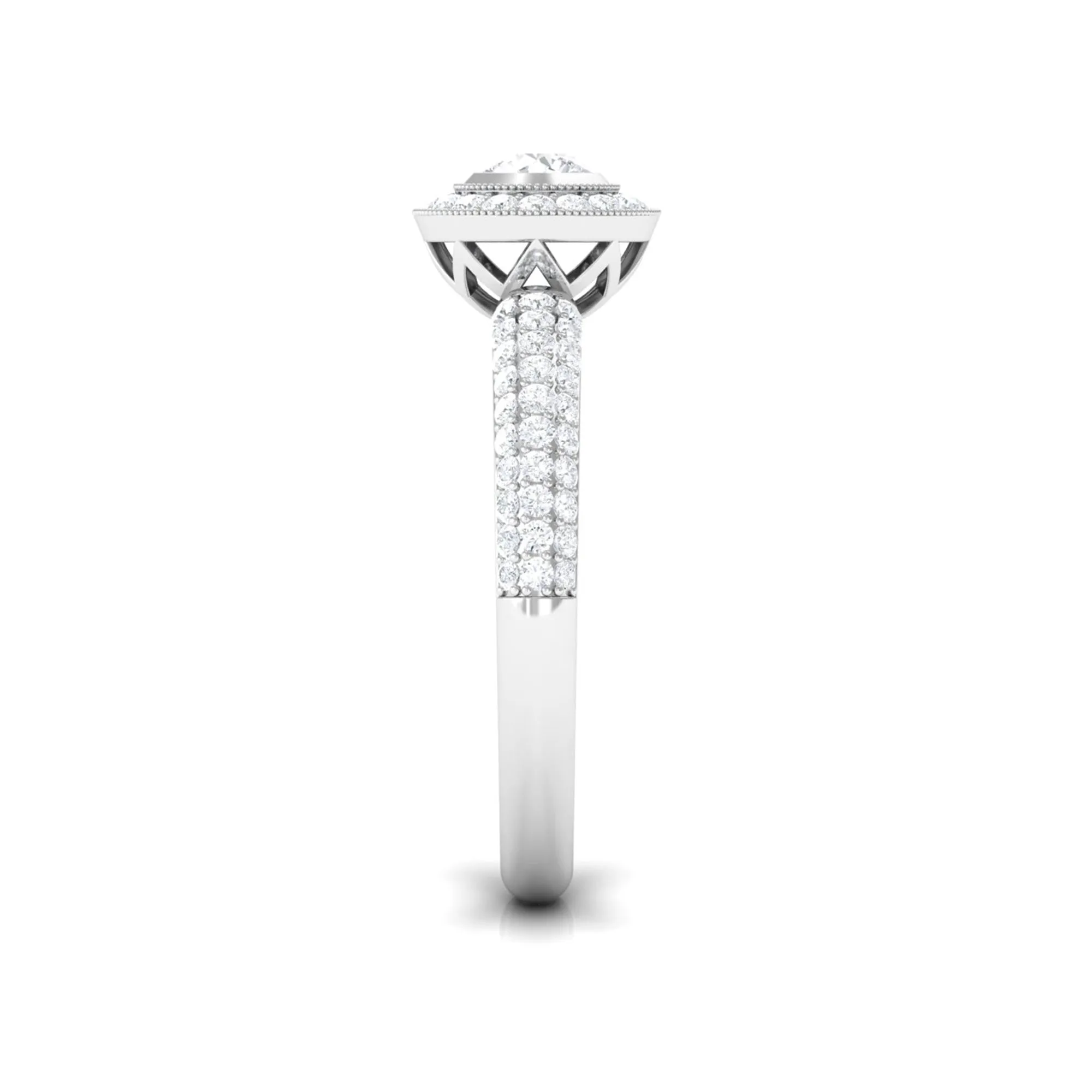 0.75 CT Vintage Inspired Diamond Engagement Ring