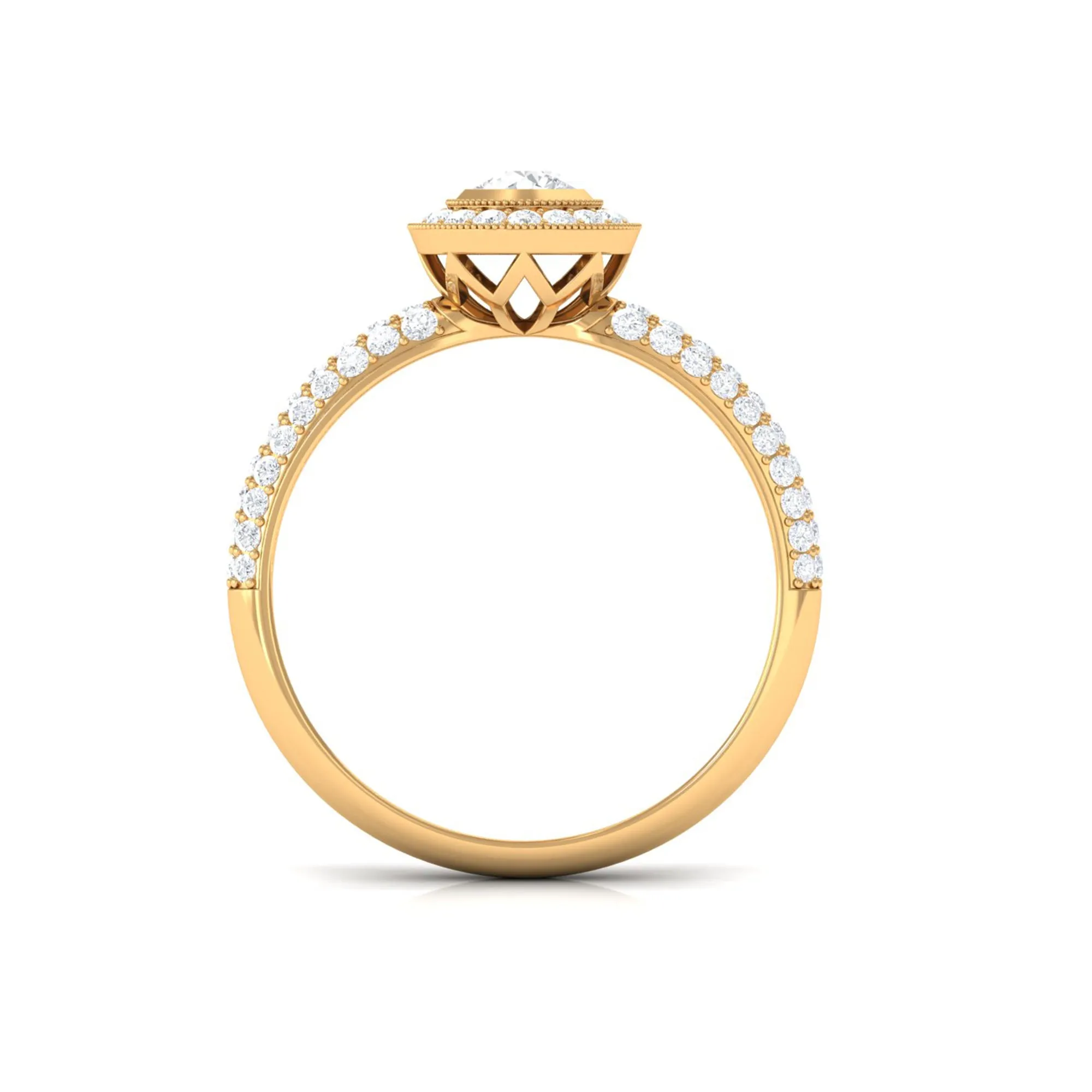 0.75 CT Vintage Inspired Diamond Engagement Ring