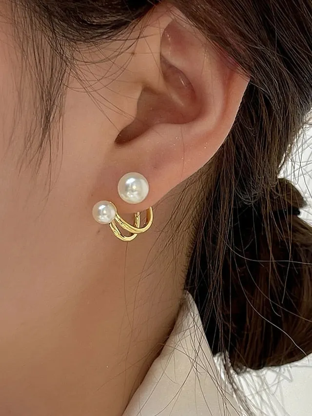 1 Pair Stud Earrings For Women's Street Daily Prom Alloy Classic Fashion