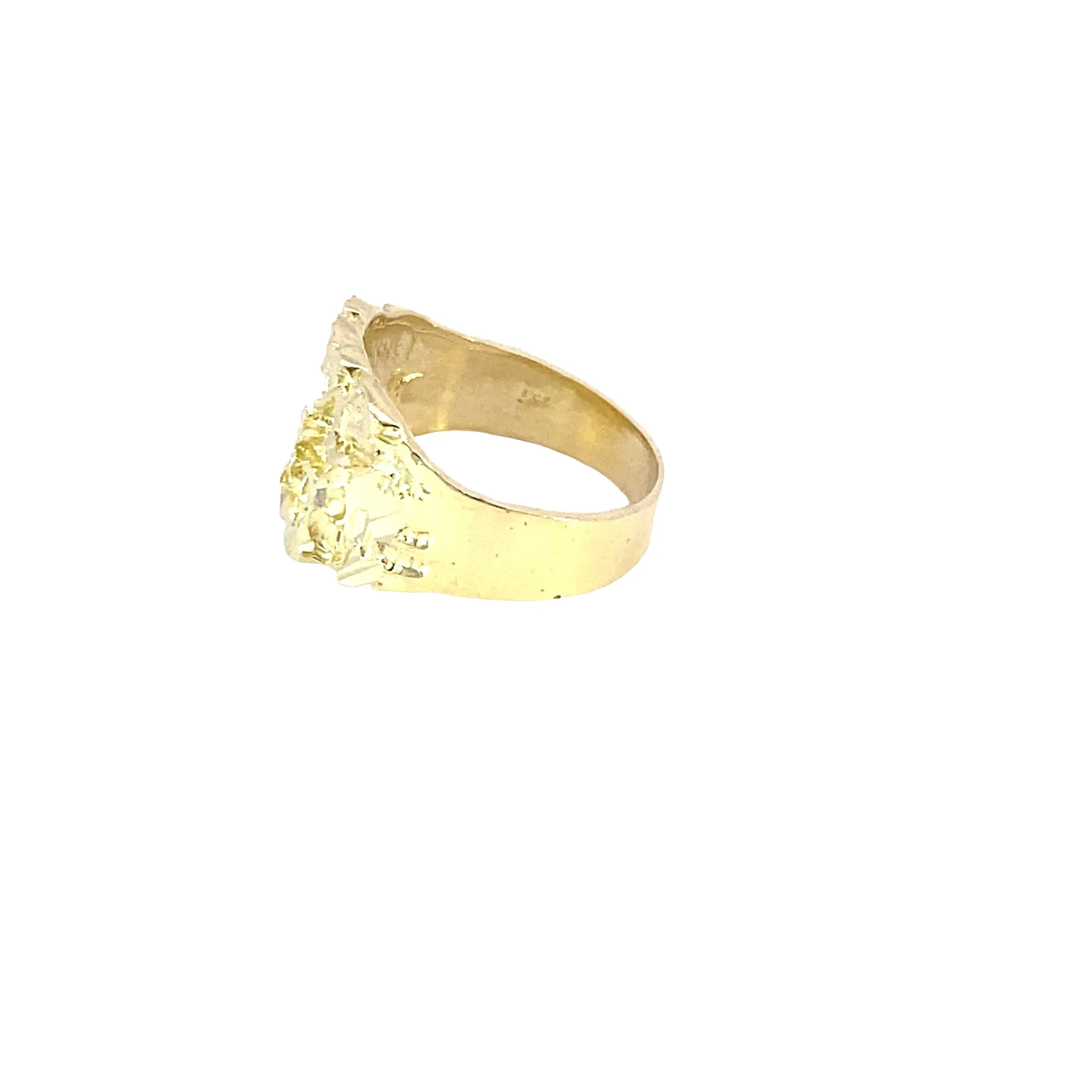 10K Gold Nugget Ring 6 Grams