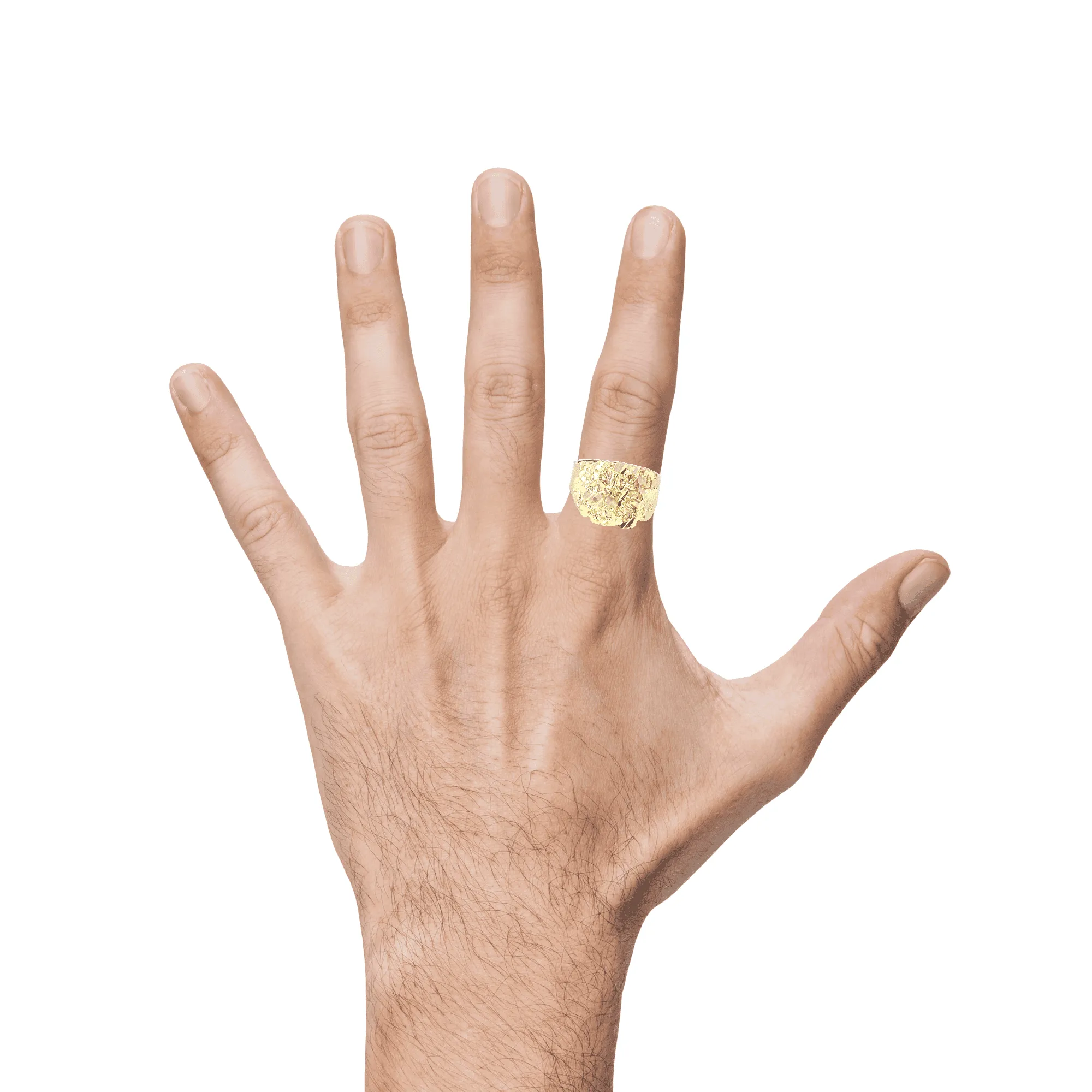10K Gold Nugget Ring 6 Grams