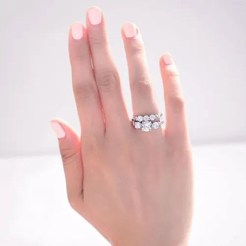 1.25 Carat Created Diamond 2-Pc Ring Set