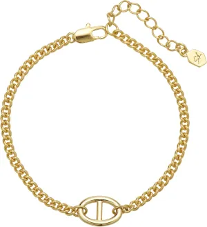 14K Gold Plated Dainty Layered Anchor Chain Bracelet for Women  Adjustable Minimalist Pendant Jewelry, Trendy Fashion Gift | Star & Anchor Bracelet