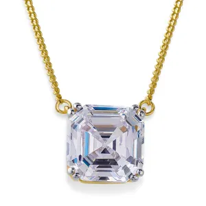 3 ct. Asscher Cut Necklace
