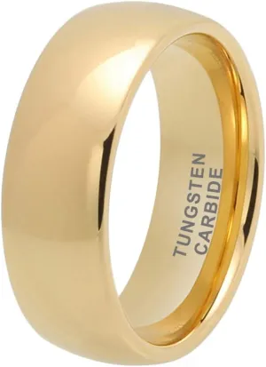 3mm 4mm 5mm 6mm 7mm 8mm 10mm Silver/Gold Tungsten Rings for Men Women Couple Fashion Jewelry Engagement Wedding Bands Domed Polished Comfort Fit