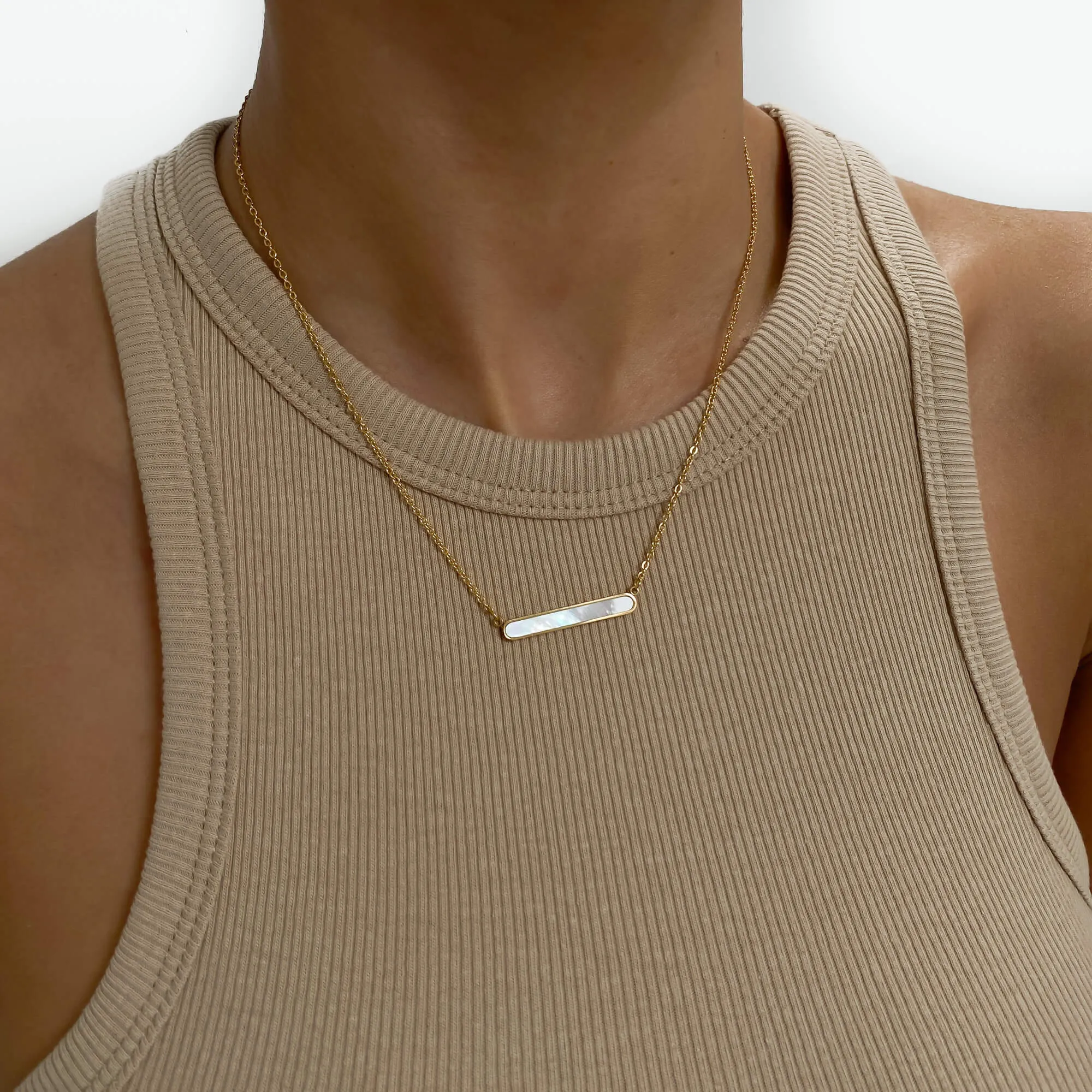 Amaya Opal Bar Necklace
