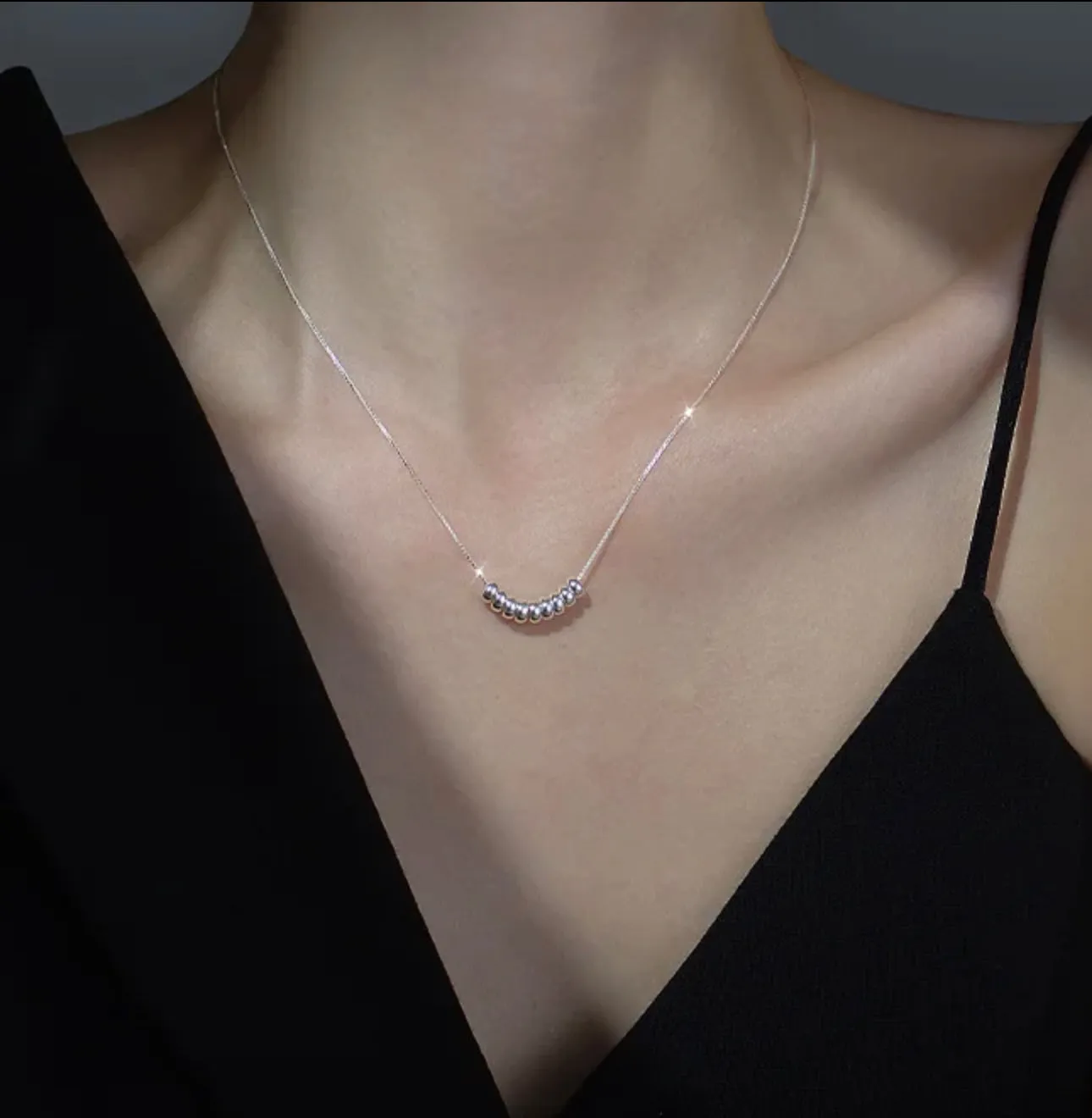 APOLLO - Sterling Silver Ring Necklace