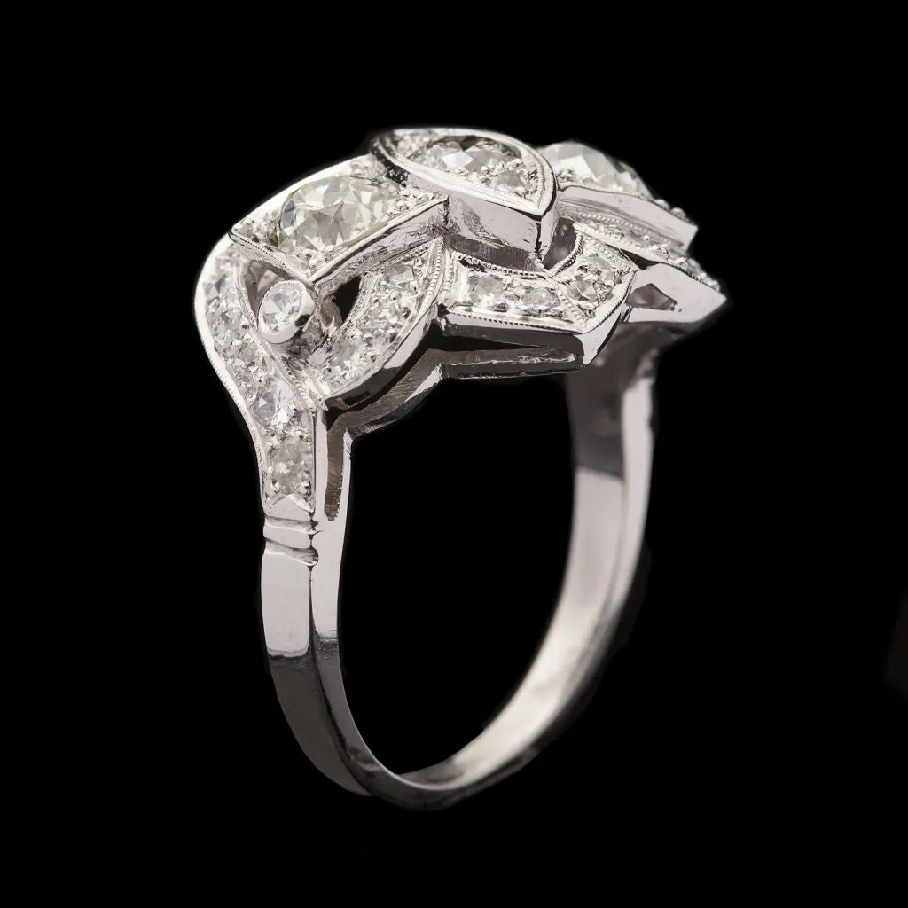 Art Deco 1.70ct tw Diamond Ring