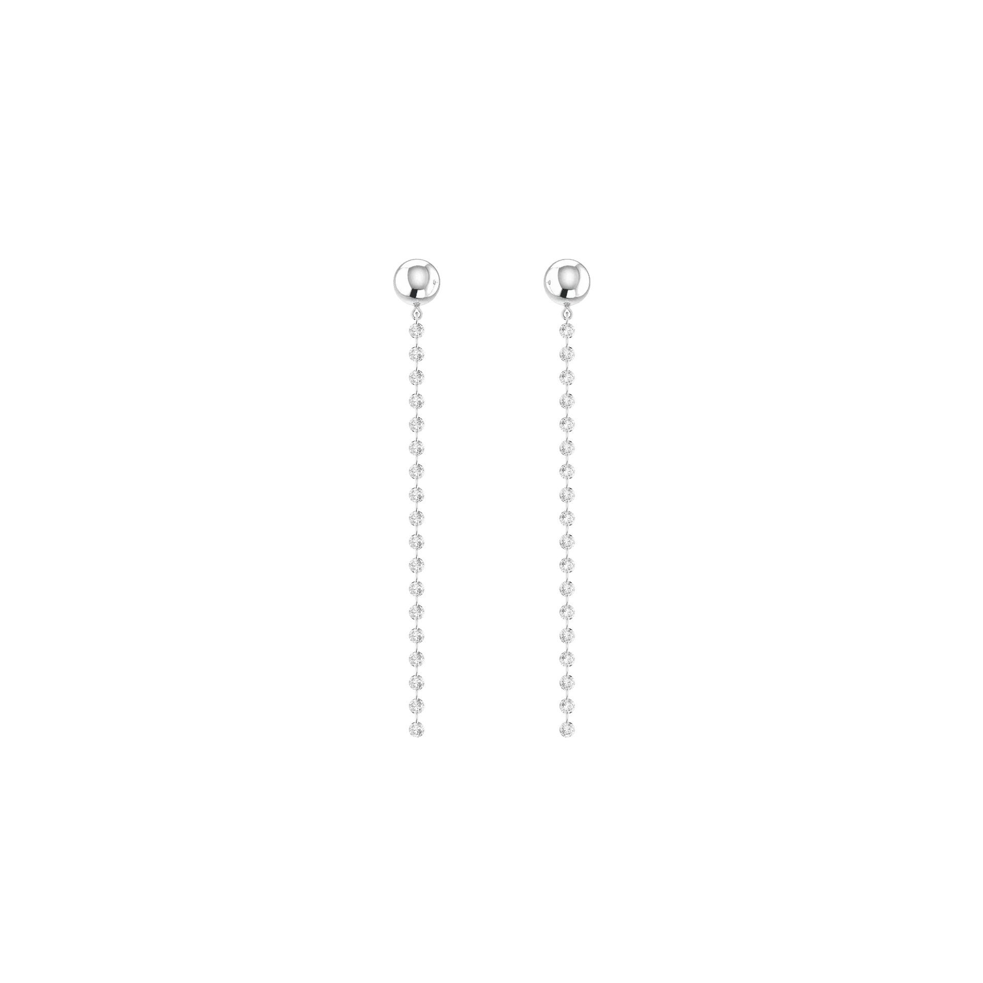 Cascade nude earrings