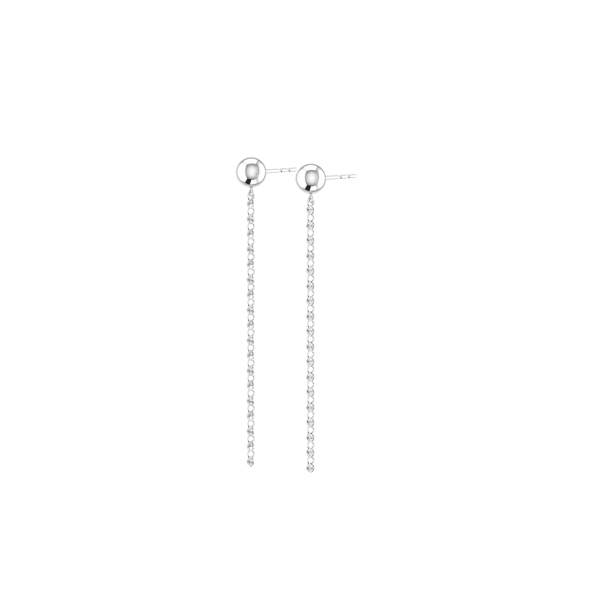 Cascade nude earrings