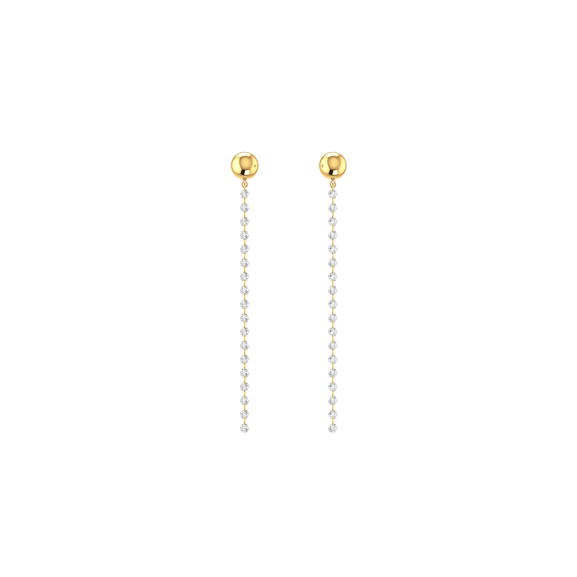 Cascade nude earrings