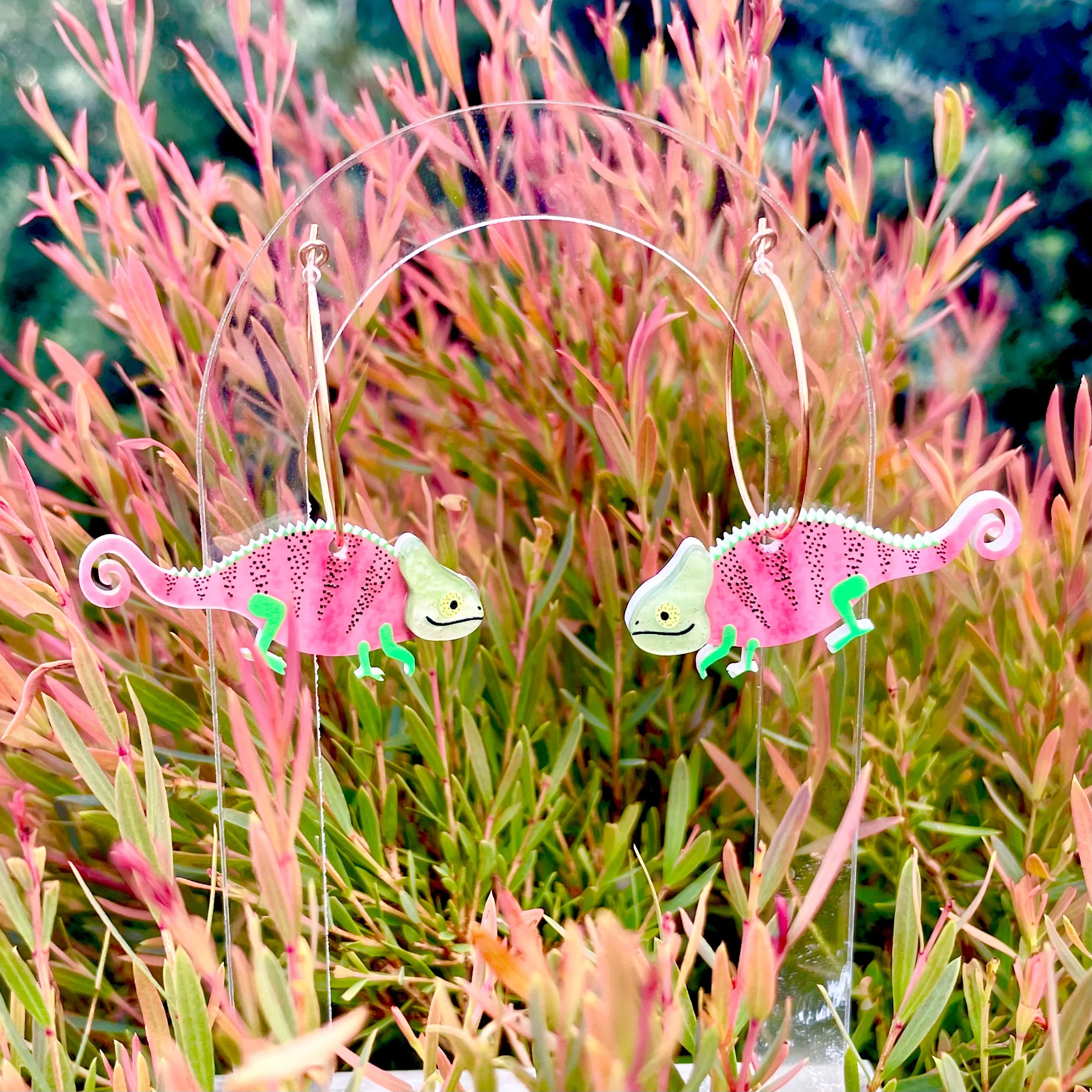 Chameleons of Watermelon 🍉 - Earrings - Set of 2
