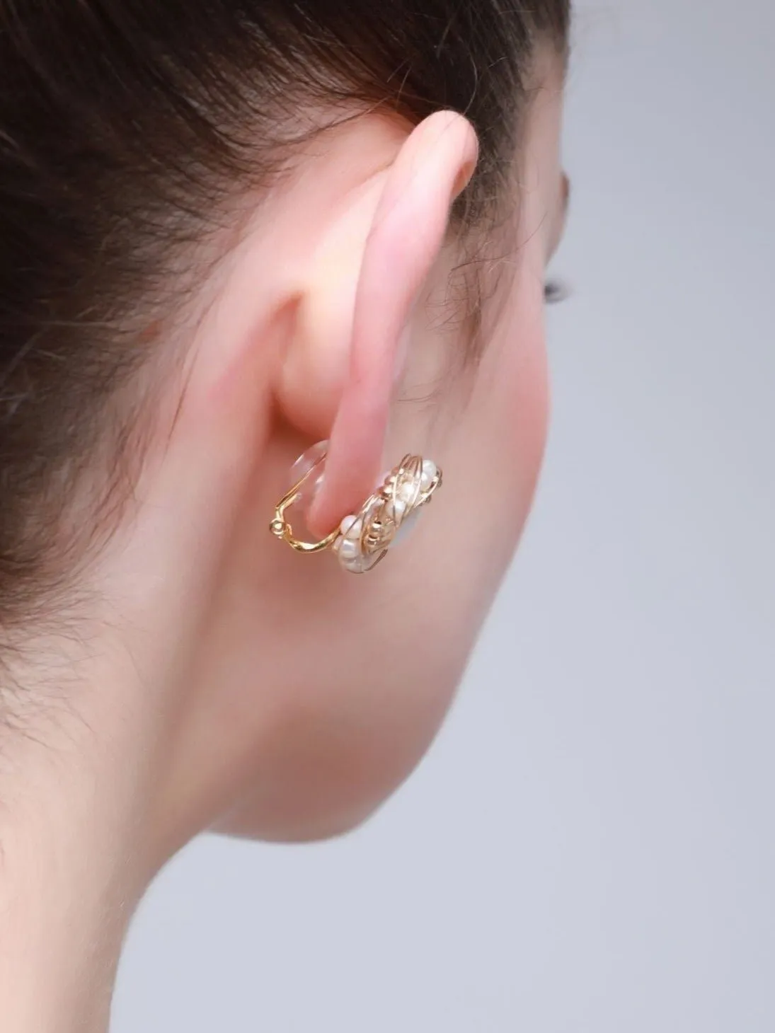 Classic Filigree Series Edge Stud Earrings