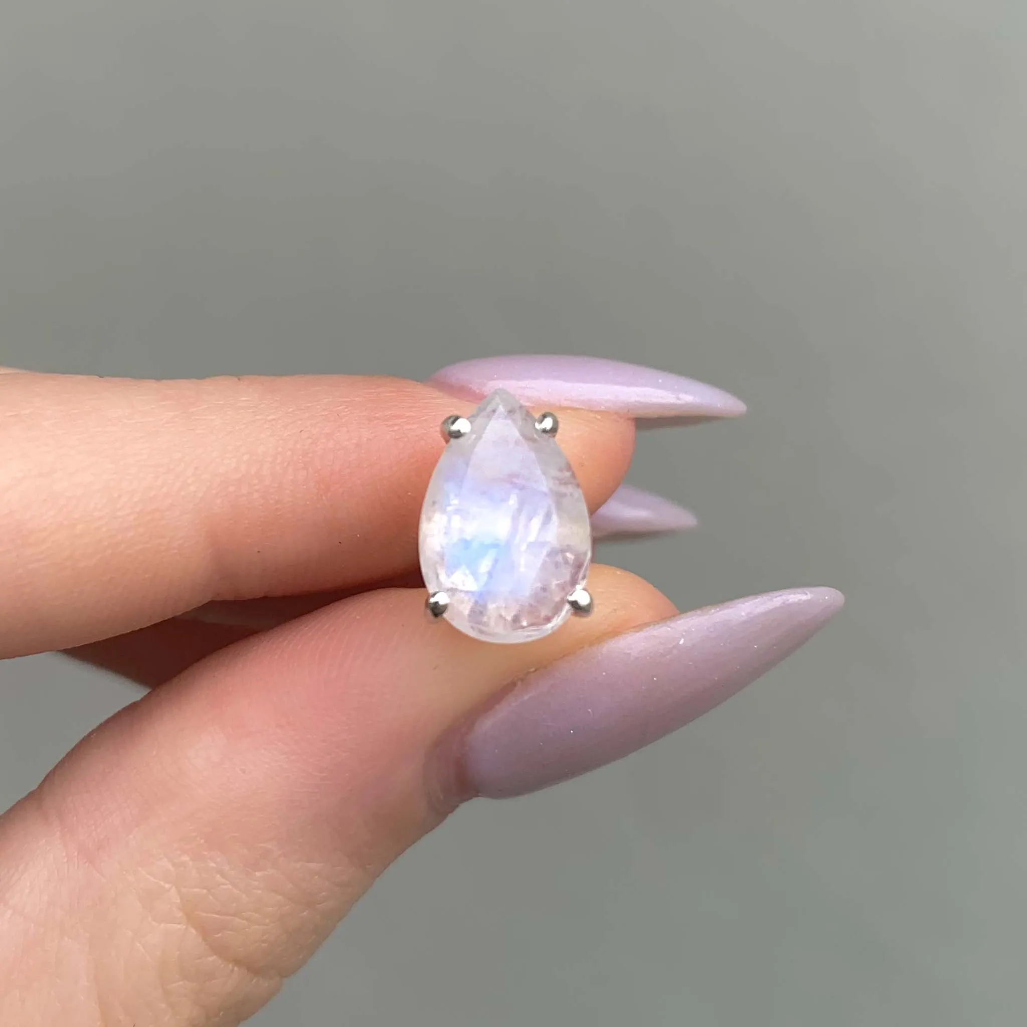 Classic Tear Drop Moonstone Earrings