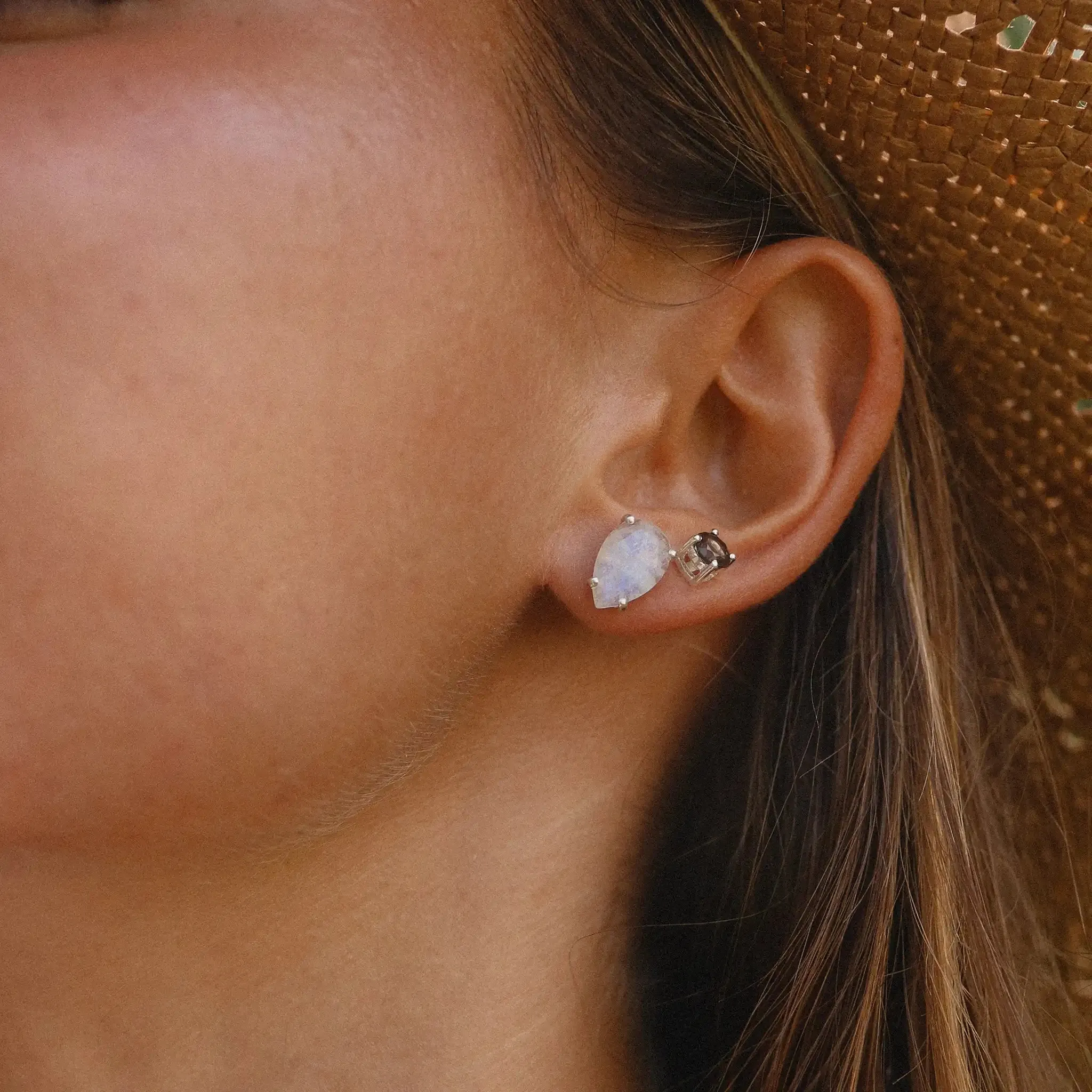 Classic Tear Drop Moonstone Earrings