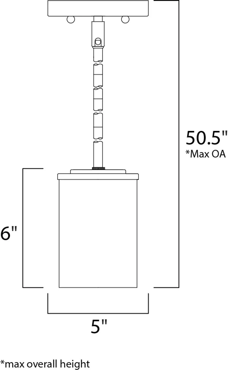 Corona 5" Single Light Mini-Pendant in Satin Nickel