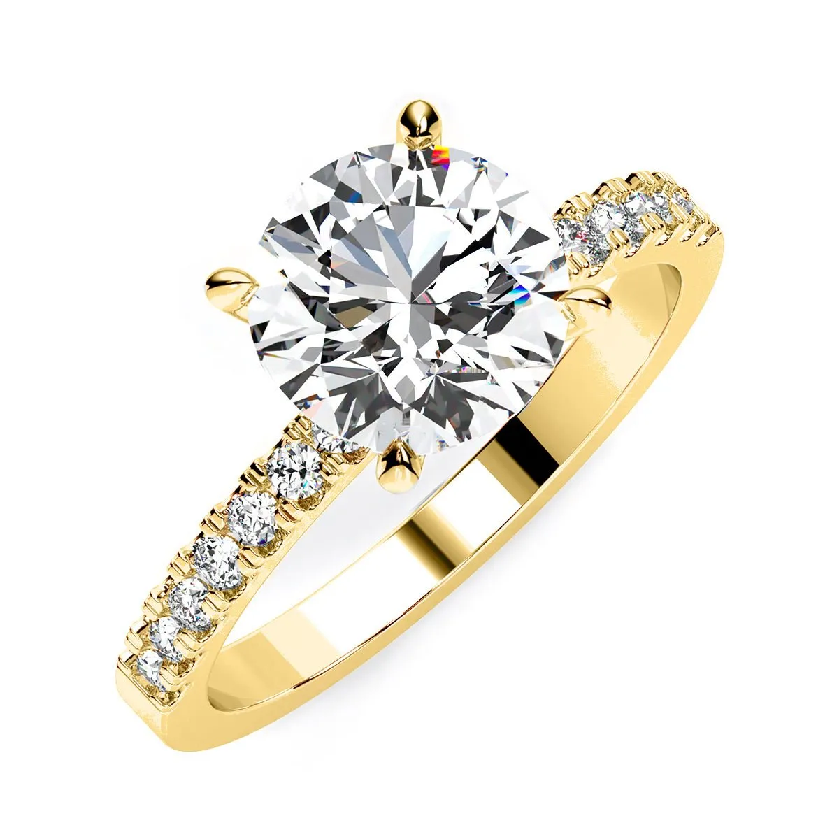 Dahlia - Round Lab Diamond Engagement Ring (IGI Certified)