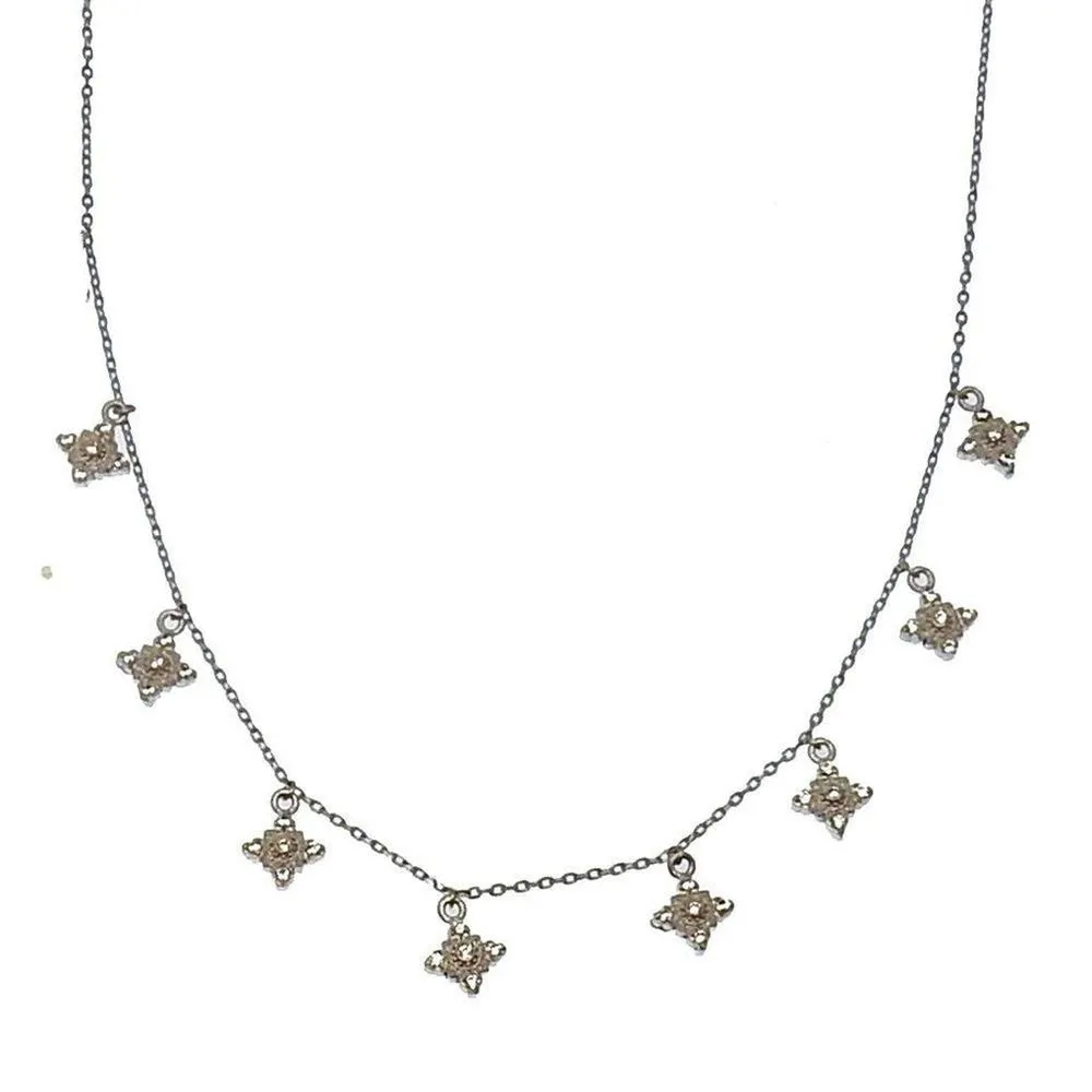 Dangling Flower Station Necklace