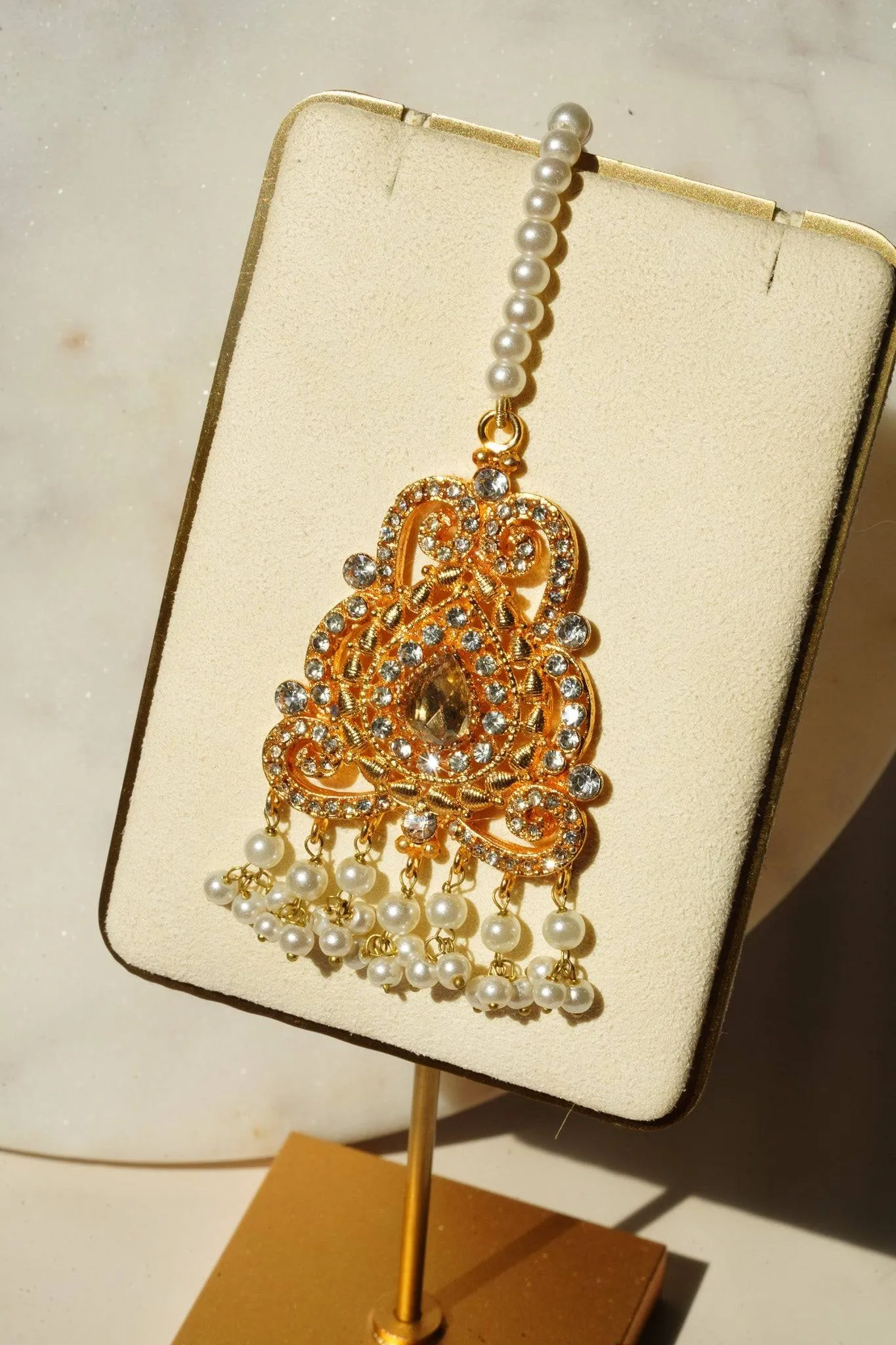 Diya - Gold & Pearl Necklace Set