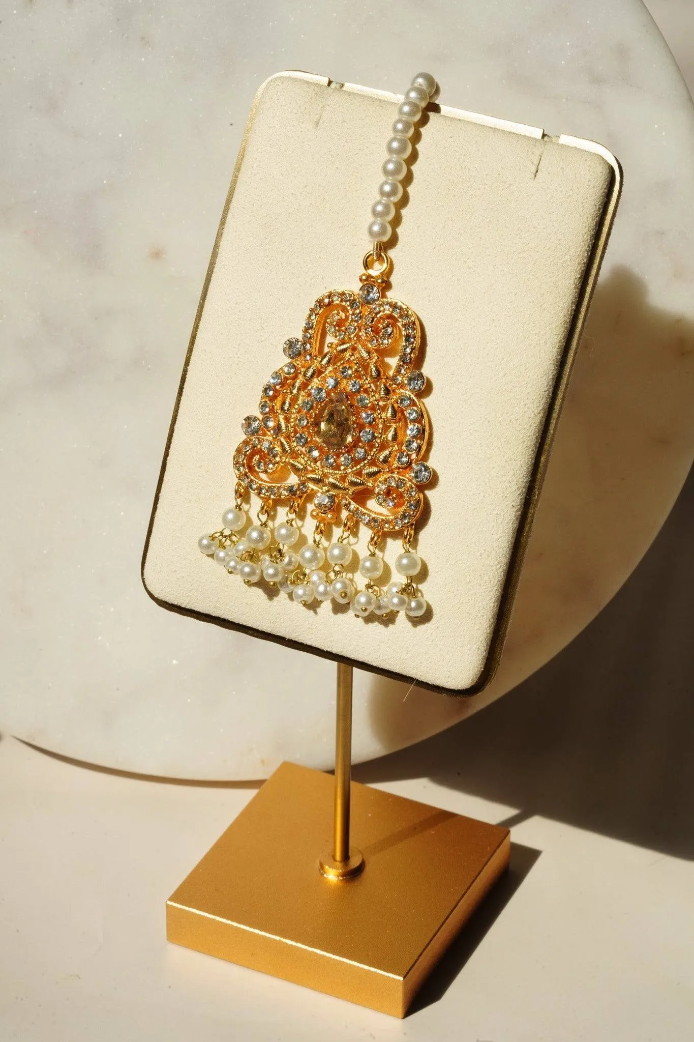Diya - Gold & Pearl Necklace Set