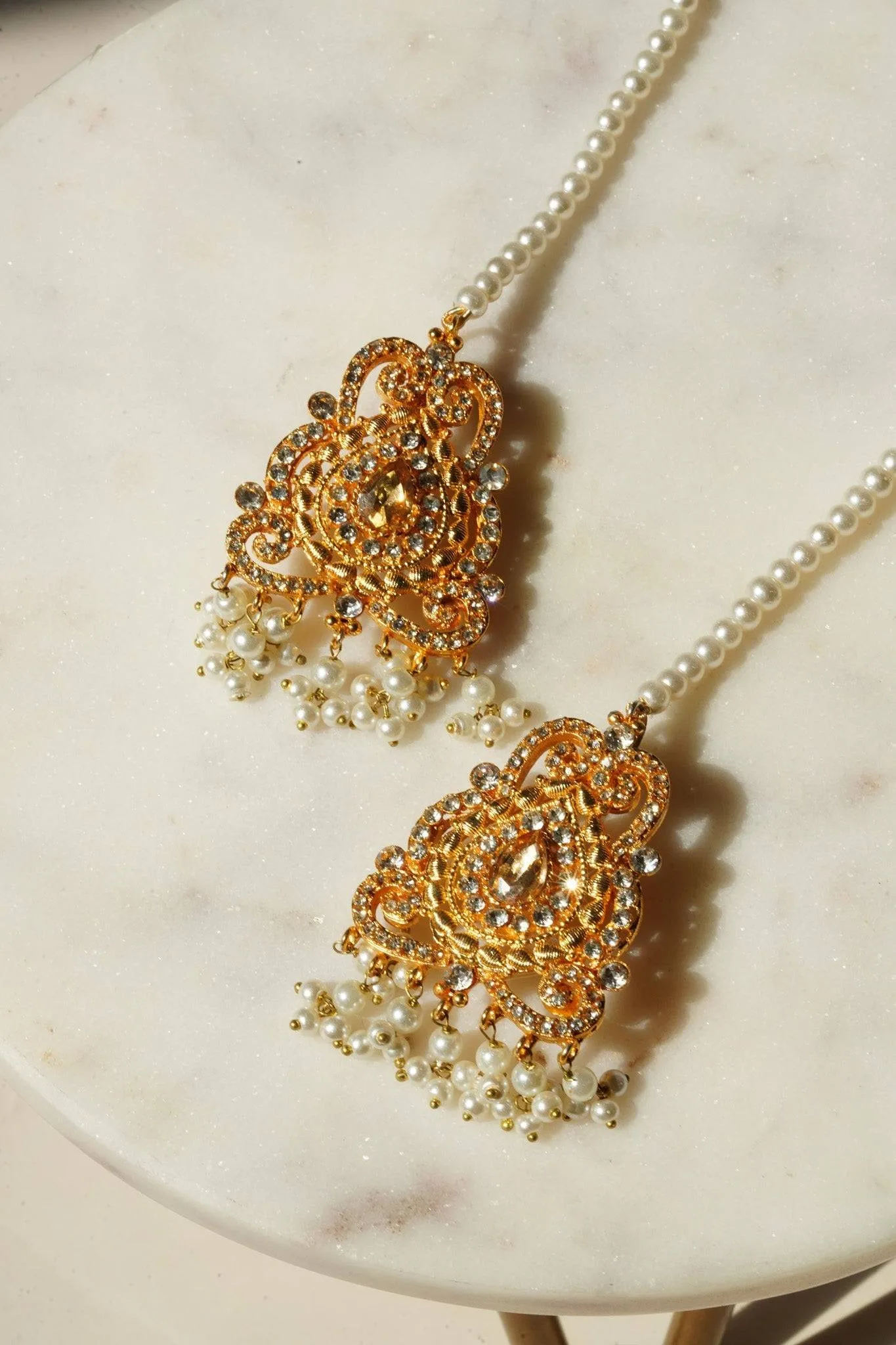 Diya - Gold & Pearl Necklace Set