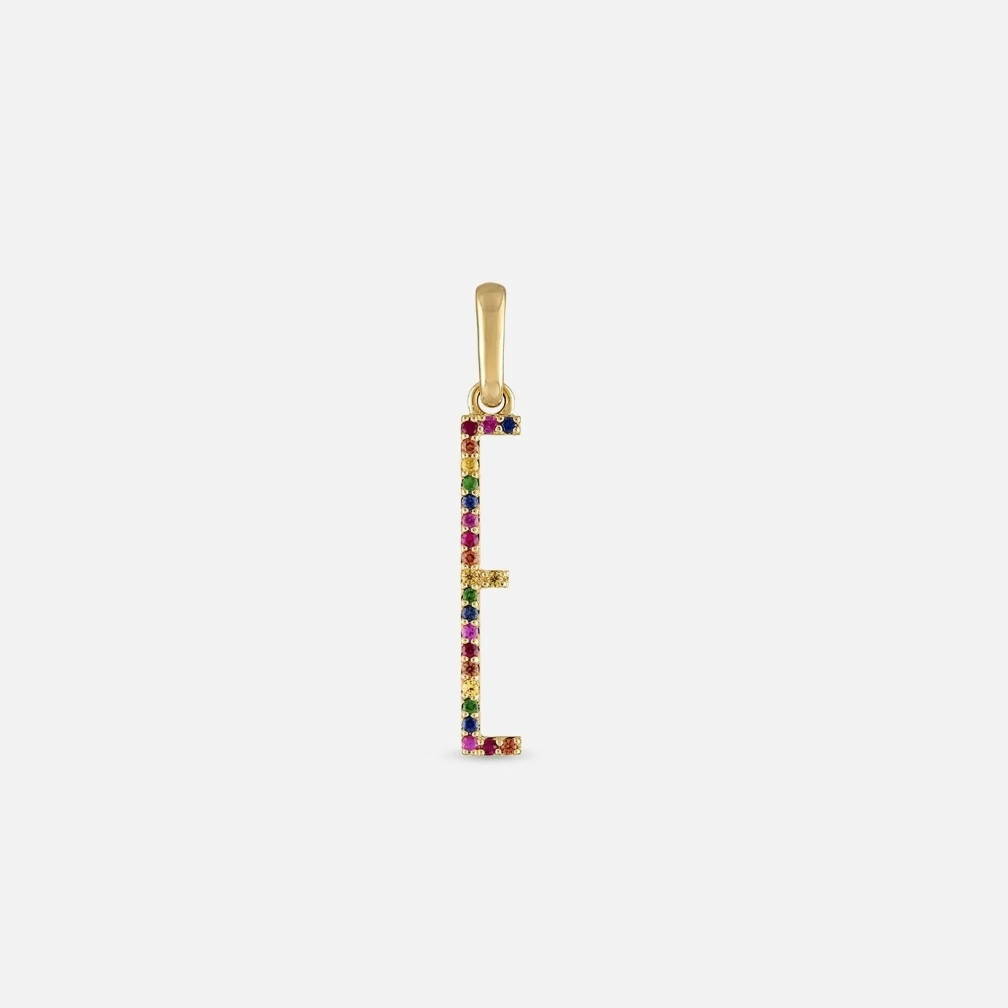 Elongated Ombre Initial Pendants