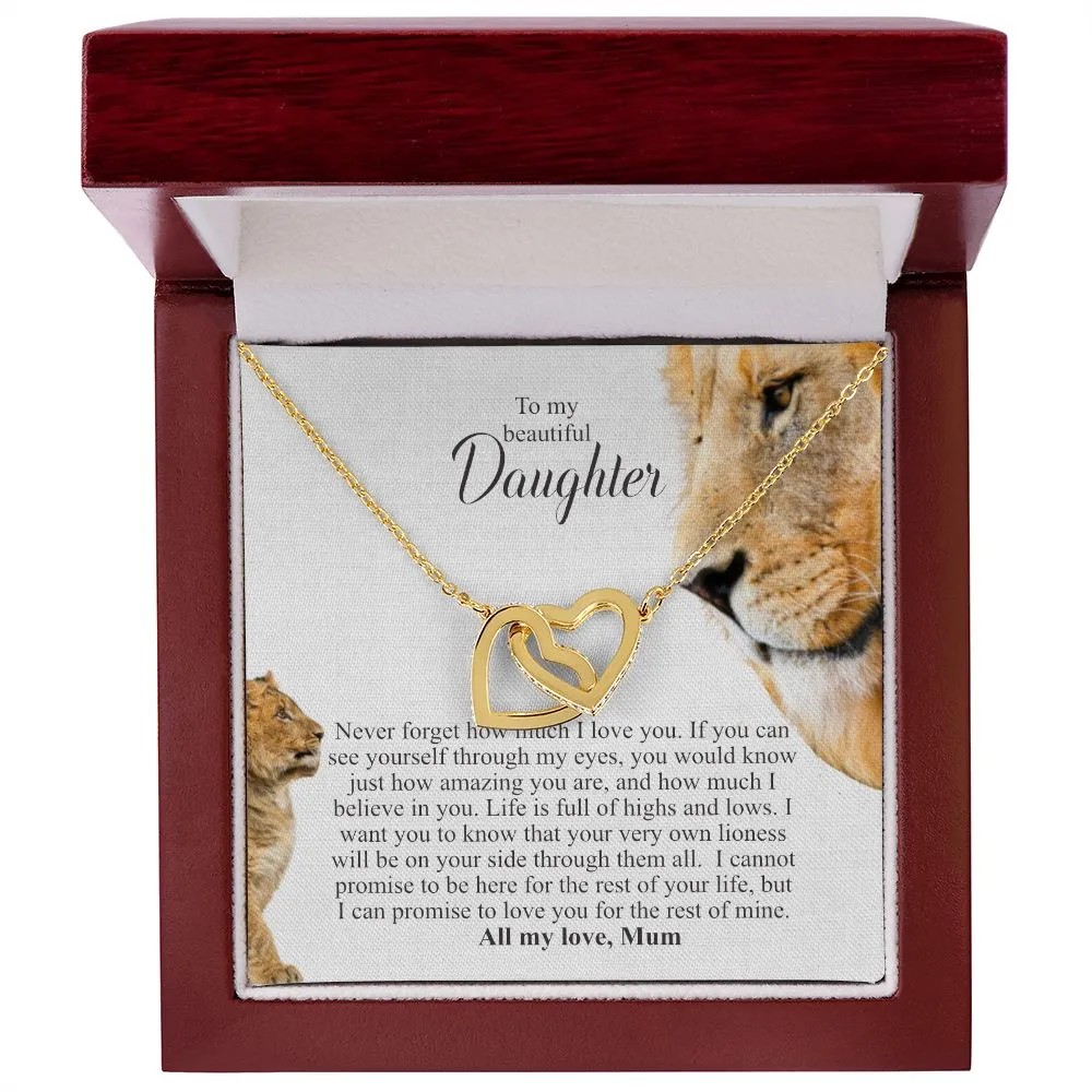 Gift for Girls | To my beautiful daughter | Love Mum | Minimalist Necklace