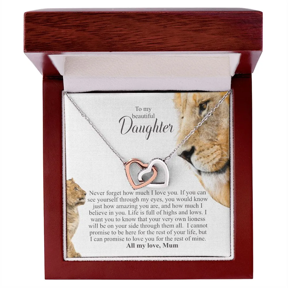 Gift for Girls | To my beautiful daughter | Love Mum | Minimalist Necklace