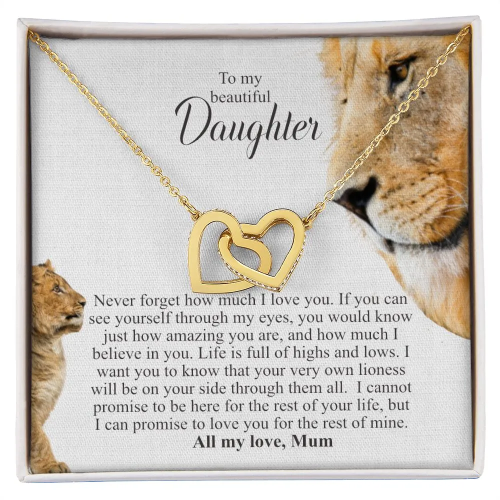 Gift for Girls | To my beautiful daughter | Love Mum | Minimalist Necklace