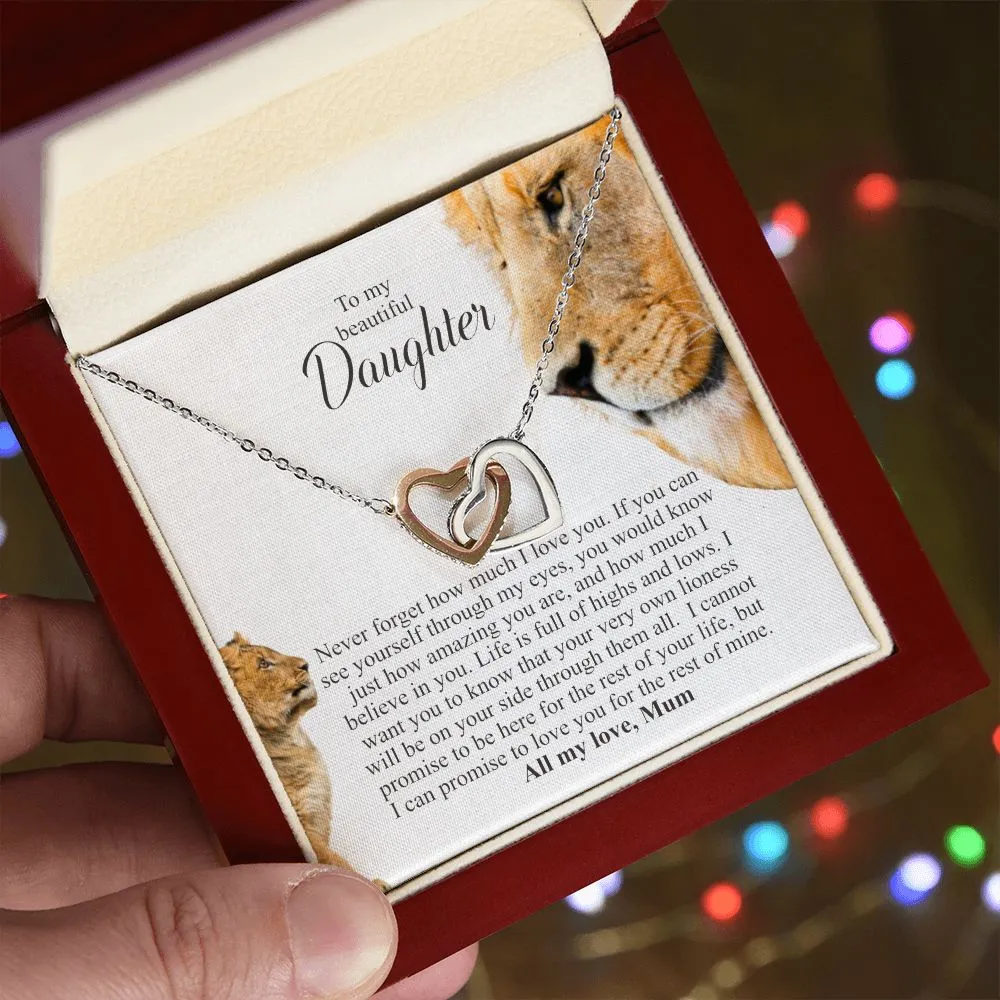 Gift for Girls | To my beautiful daughter | Love Mum | Minimalist Necklace