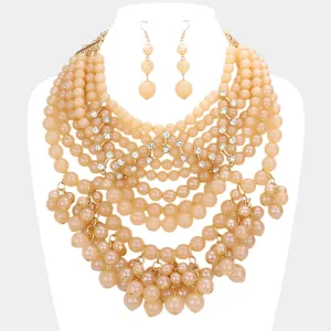 iLLASPARKZ Bubble Multi Layered Statement Necklace