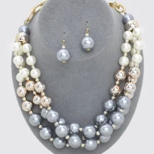 iLLASPARKZ Layered Pearl Fashion Necklace
