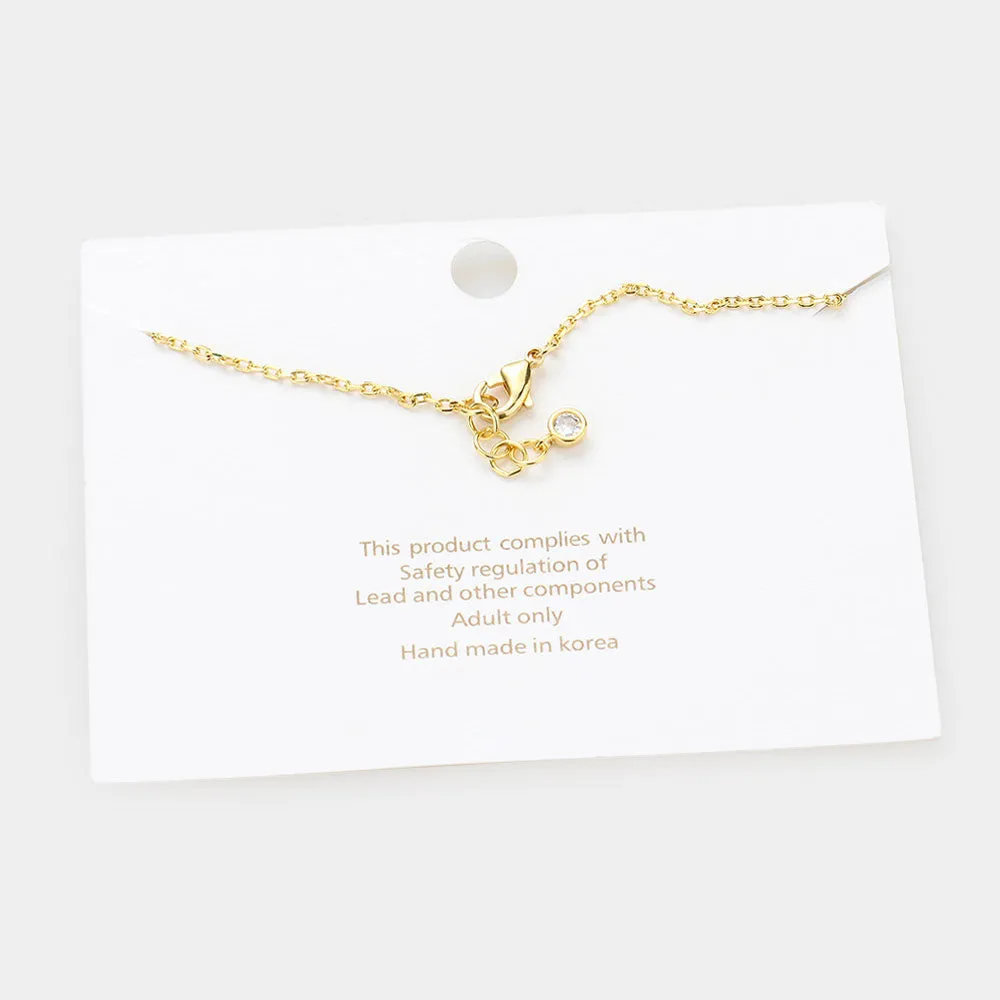 iLLASPARKZ -P- Gold Dipped Metal Monogram Charm Bracelet