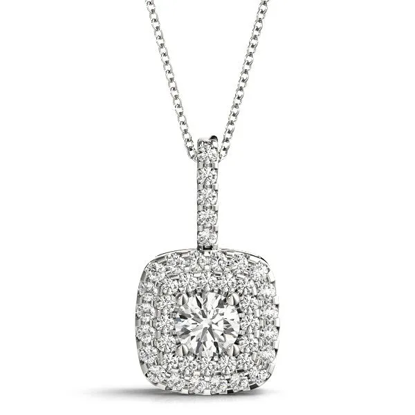Ladies Halo Pendant 32487