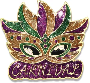 Mardi Gras Brooches for Women Glitter Rhinestone Mask Fleur-De-Lis Crown Jester Brooch Lapel Pins Bulk Carnival Badges Festival Parade Party Brooches Mardi Gras Decorations Accessories Gift