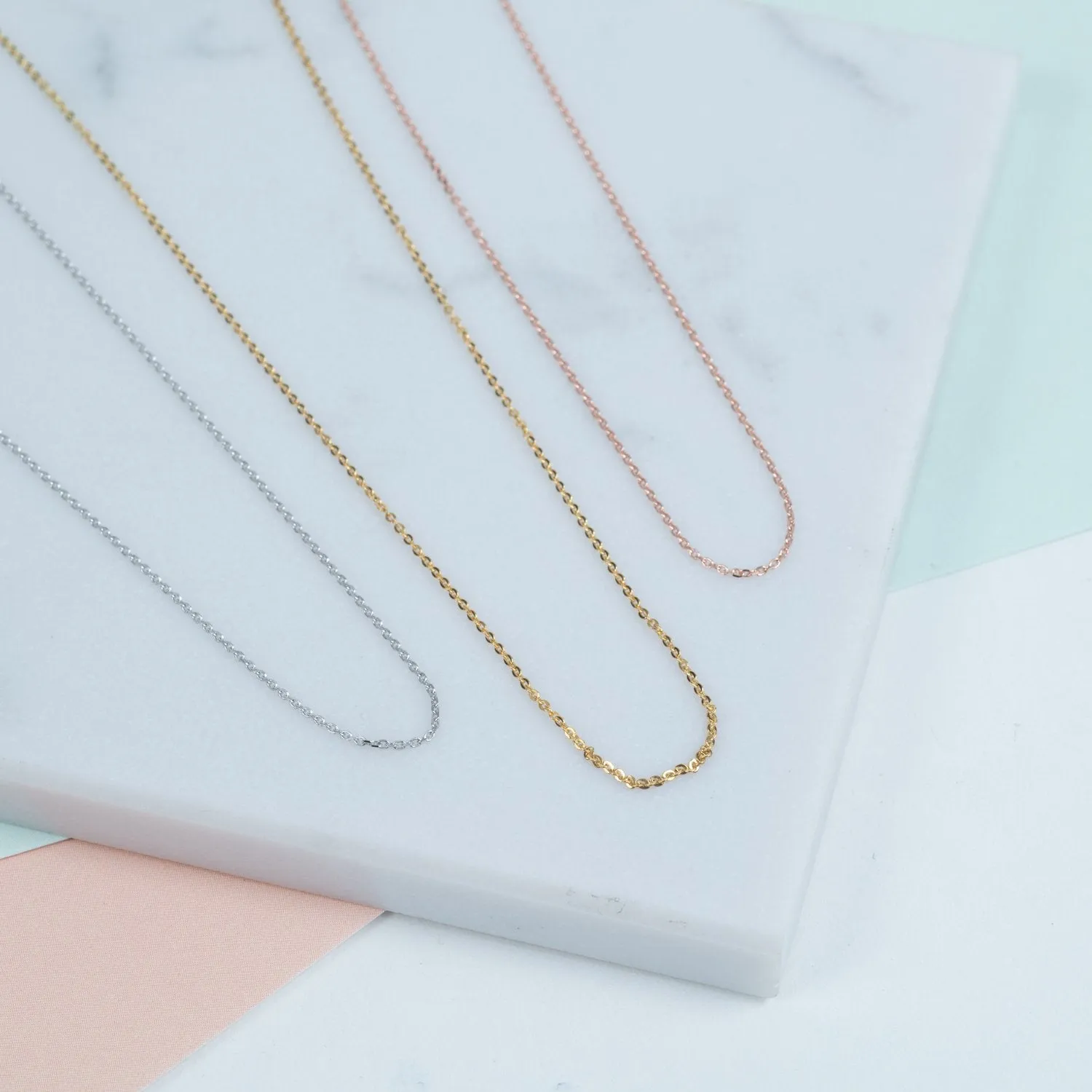 Marylebone 9ct Rose Gold Fine Trace Chain