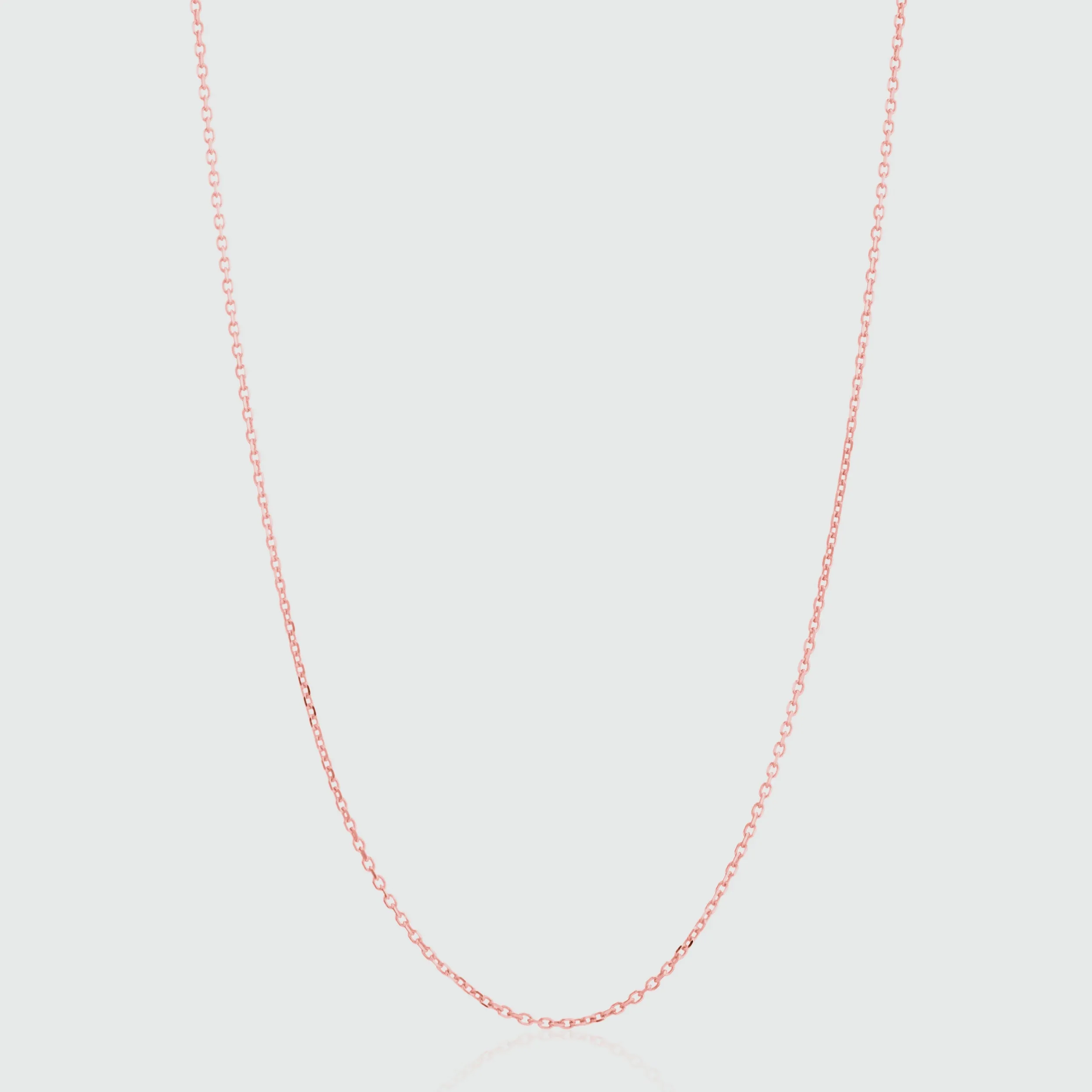 Marylebone 9ct Rose Gold Fine Trace Chain