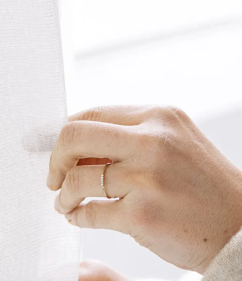 mini crystal row ring