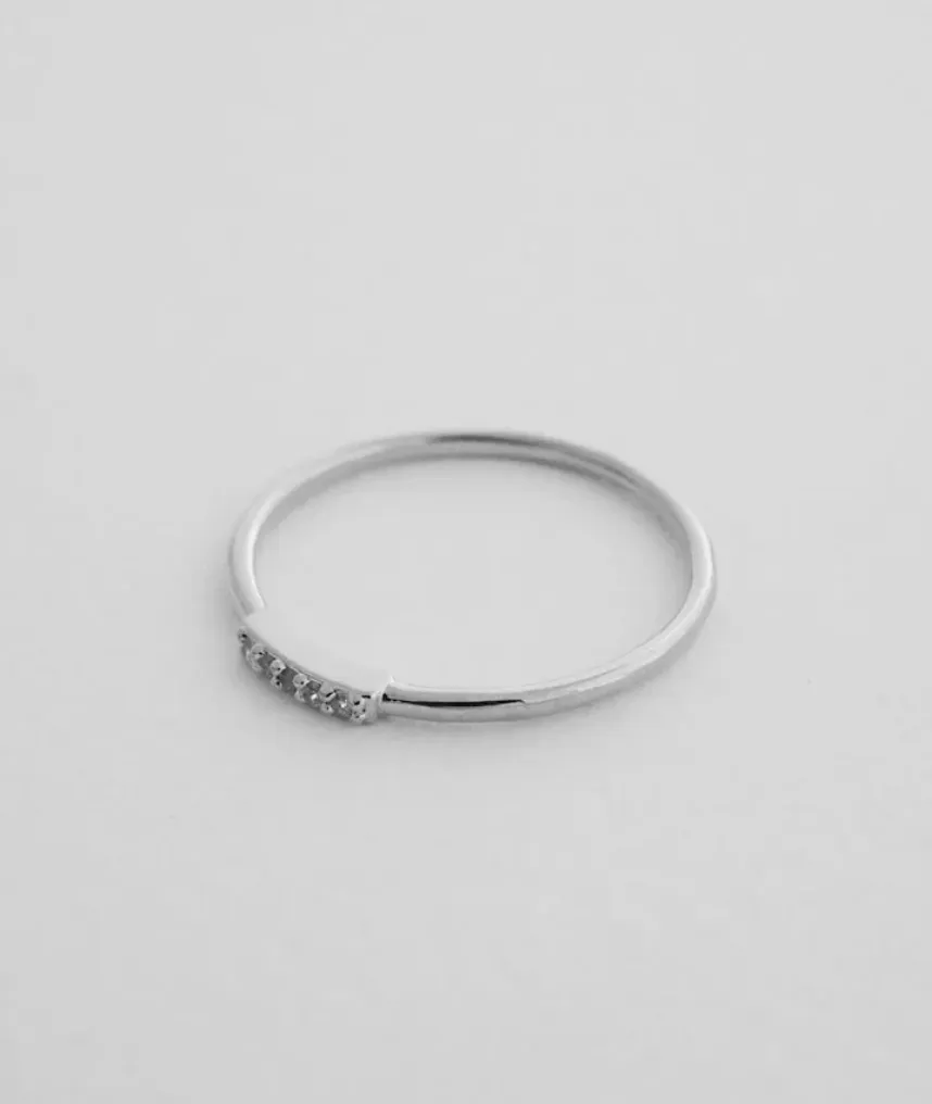 mini crystal row ring
