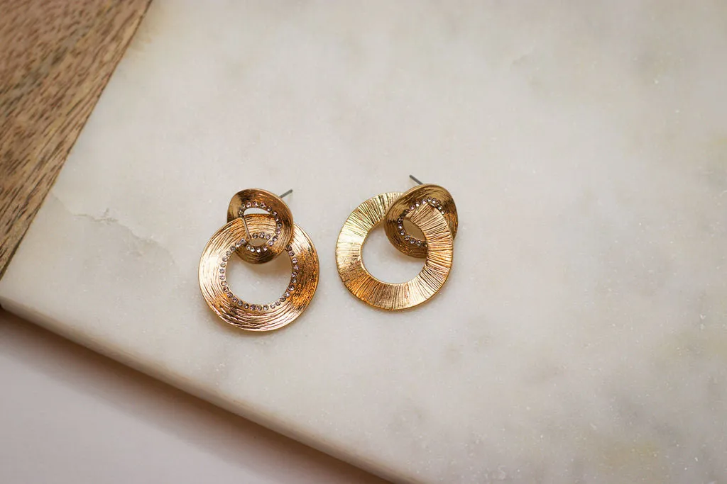 Not Your Mother's Gold Hoop Earrings