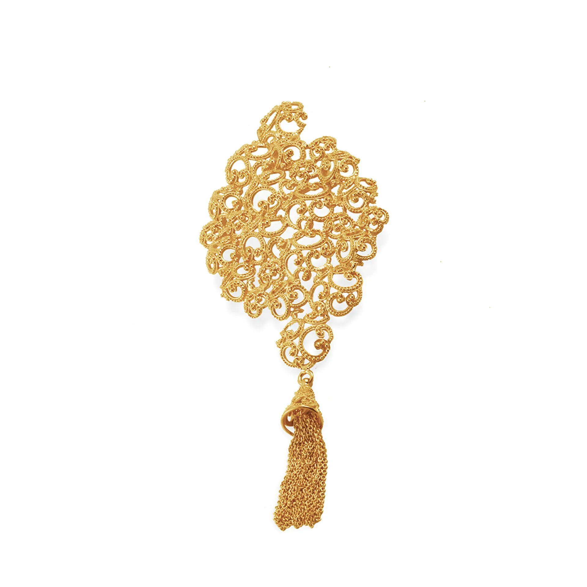 Ombak Segara Brooch Gold
