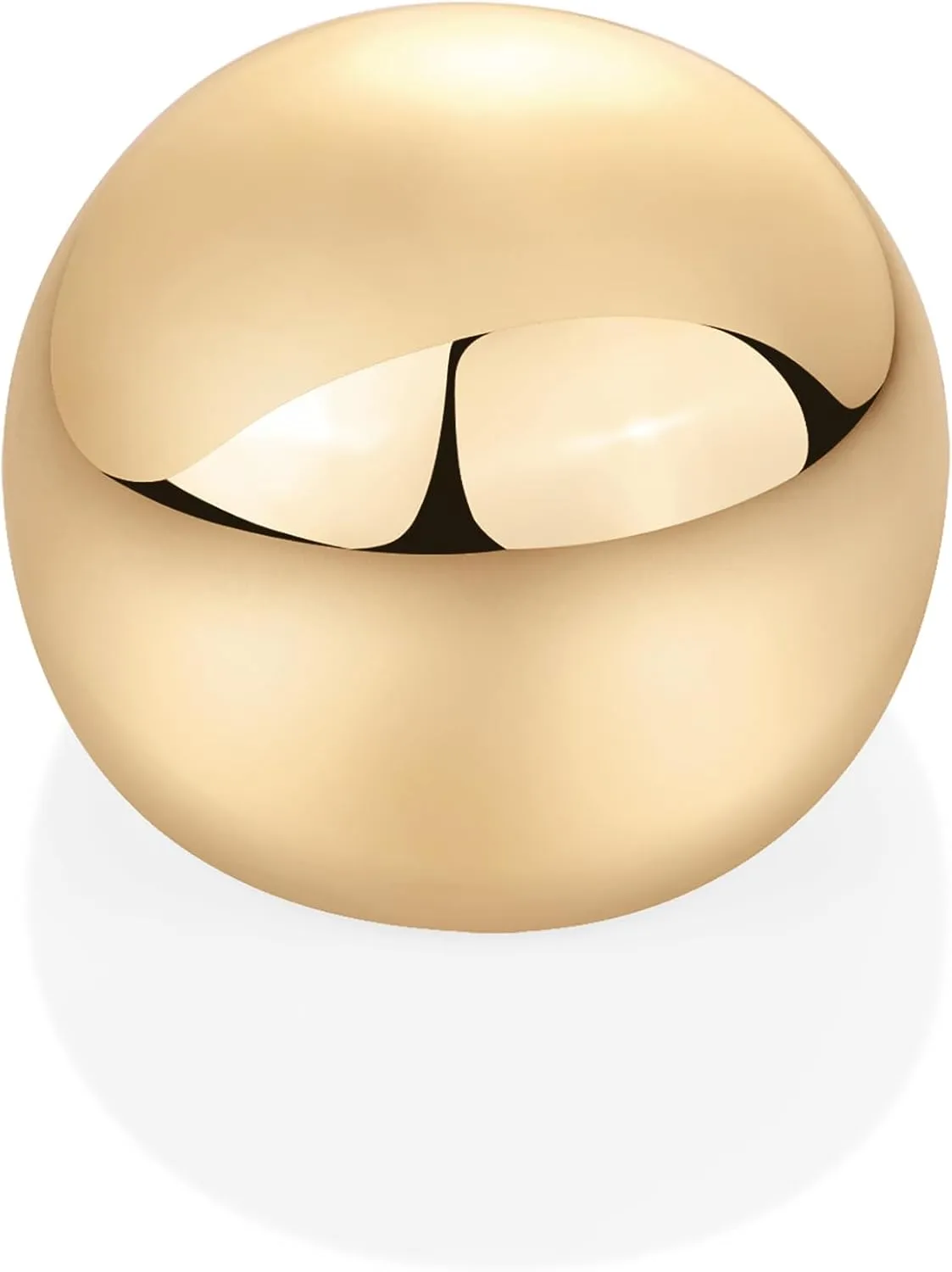 PAVOI 14K Gold Plated Chunky Domed Statement Ring for Women | Lightweight Trendy Sphere Rings | Statement Jewelry