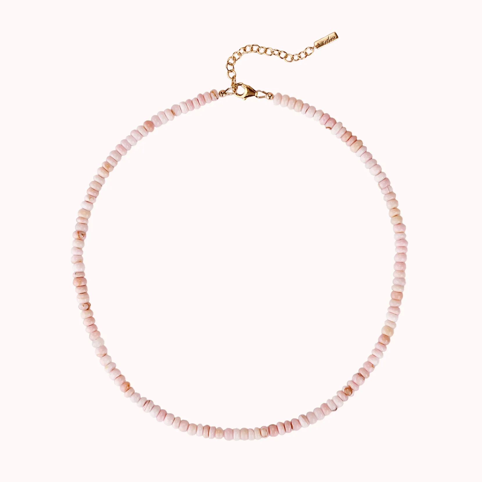 Pink Opal Beaded Necklace