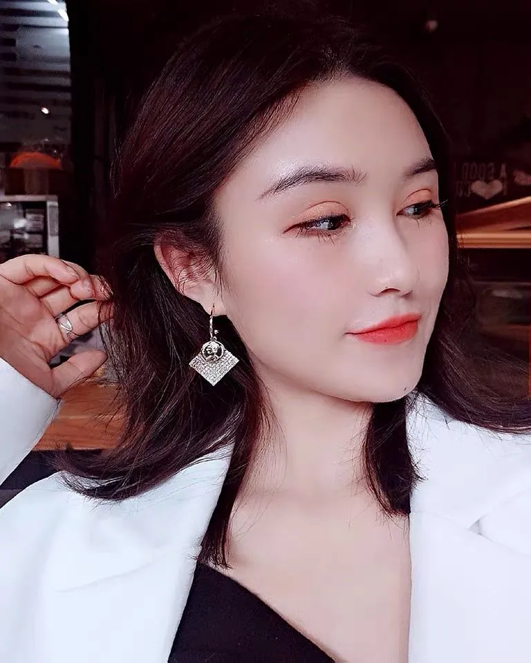 S925 Sterling Silver Post Gold-tone Coin Earrings