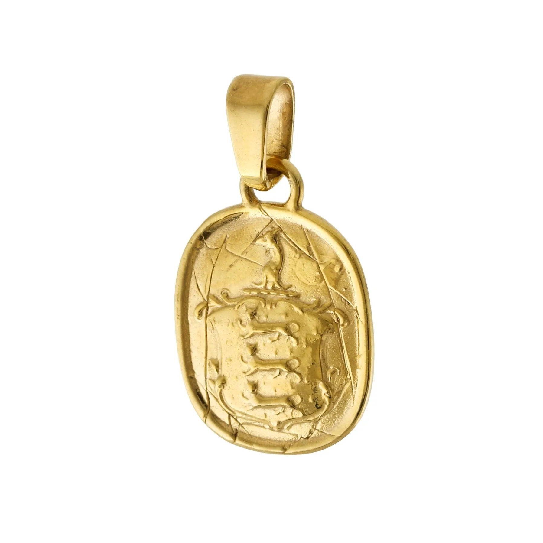 The Hound Gold Heraldry Pendant
