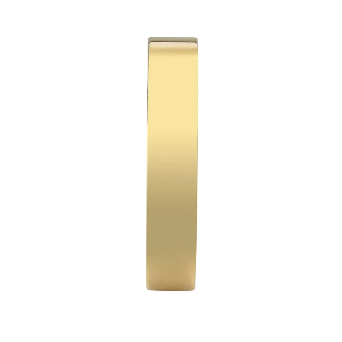 Wholesale Unisex Stainless Steel Top Grade Crystal Clear IP Gold Band Ring
